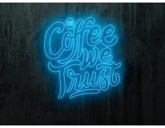 Carteles de Neón Led - Luces de neón "Good vibes and good coffee"